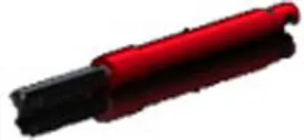 A red and black pen is shown.